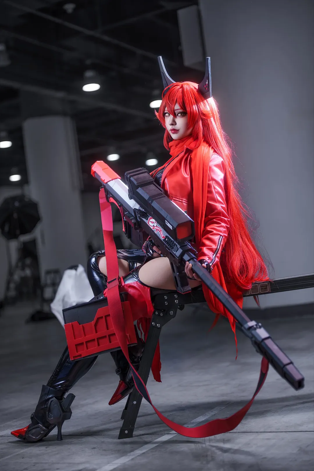 二次元摄影, 胜利女神, cosplay场照, 小红帽cos, 漆皮战甲 - 第6张