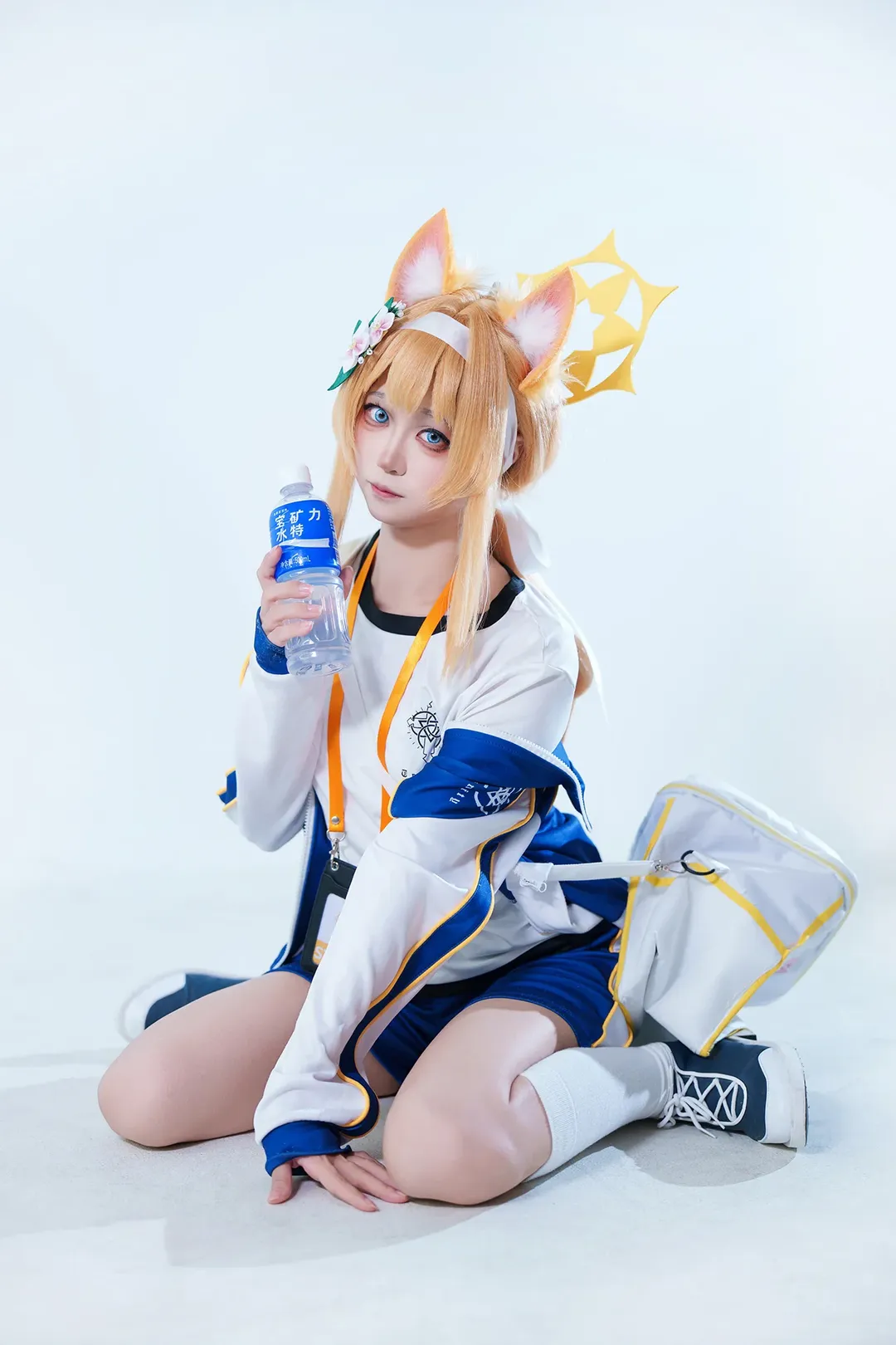 cosplay, 蔚蓝档案, 玛丽cos, 体操服, 白丝穿搭 - 第1张