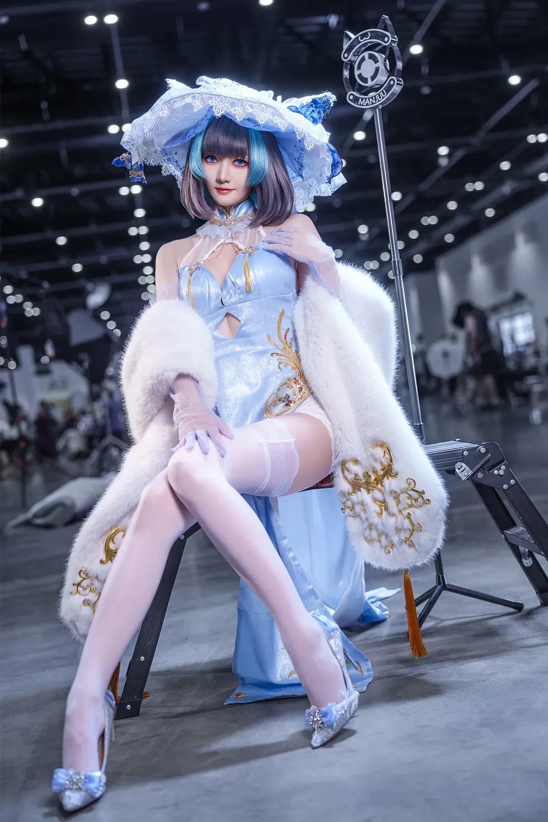 Cheshire Cosplay, Azur Lane, Convention photos, White stockings, Cosplay convention photos