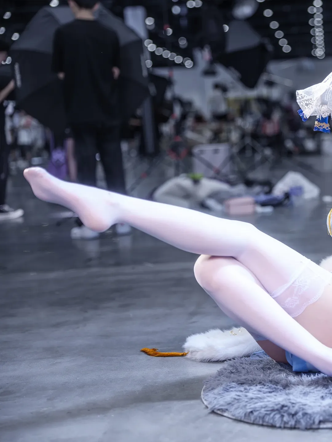 チェシャー コスプレ, アズールレーン, イベント写真, 白ストッキング, コスプレイベント写真 - 4枚目
