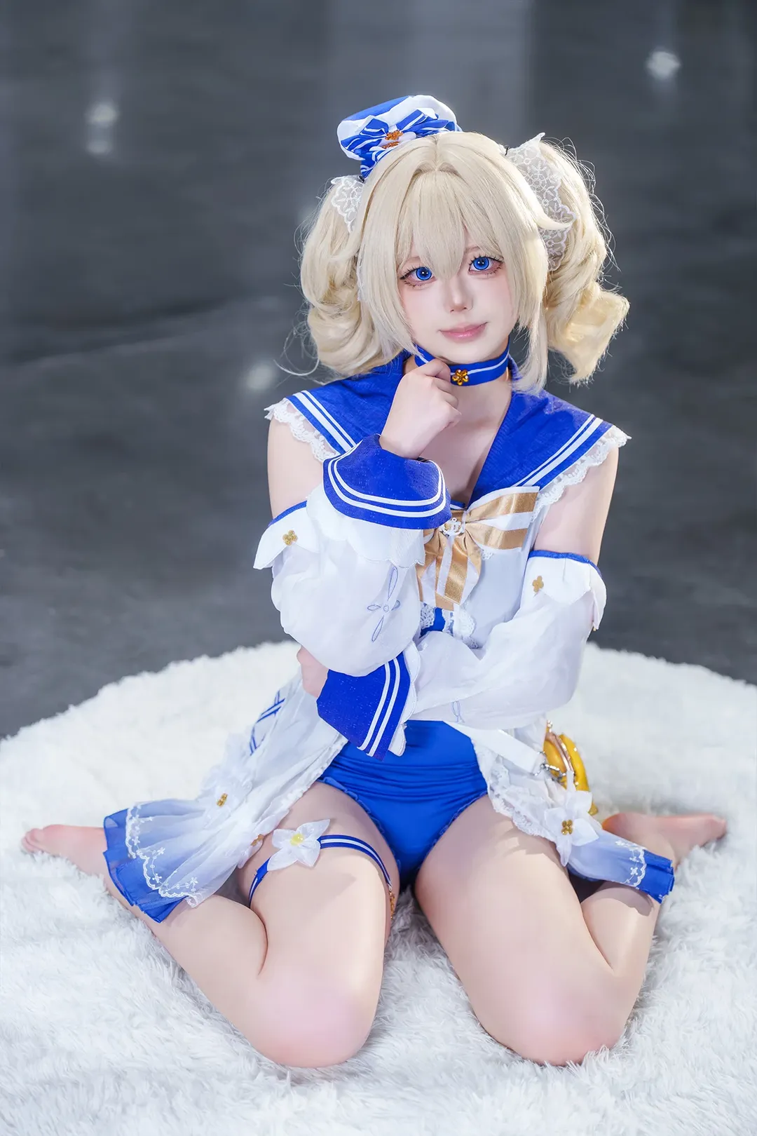 原神, 芭芭拉cos, 漫展返图, 泳装cosplay, cos场照