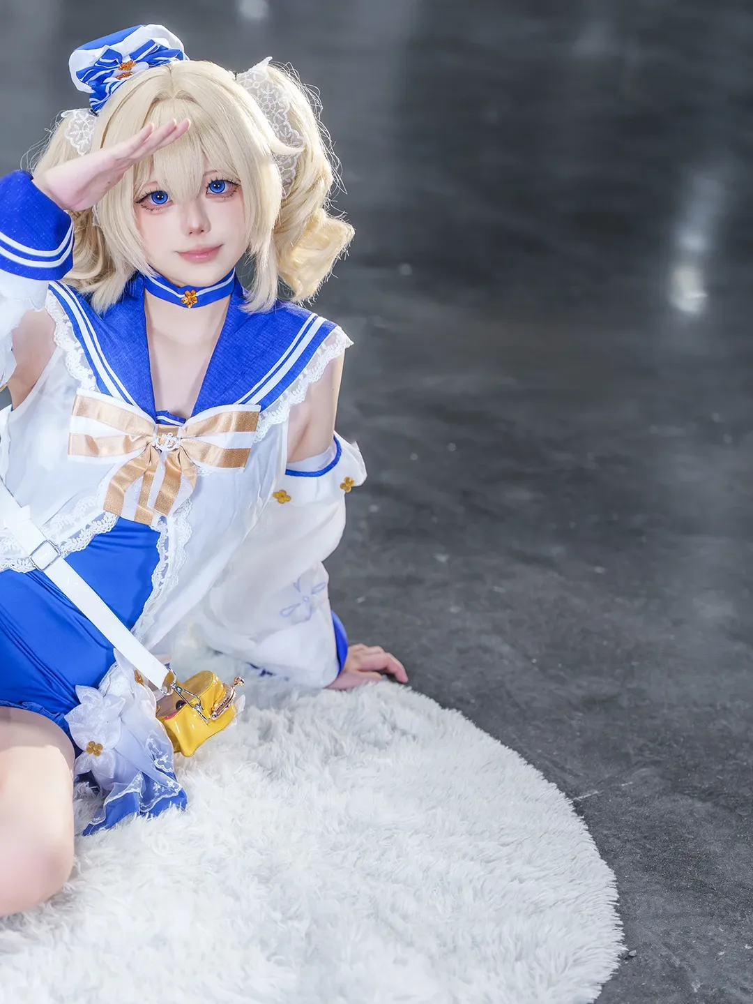 Genshin Impact, Anime-style photography, Barbara Cosplay, Swimsuit, Convention photos - Image 4
