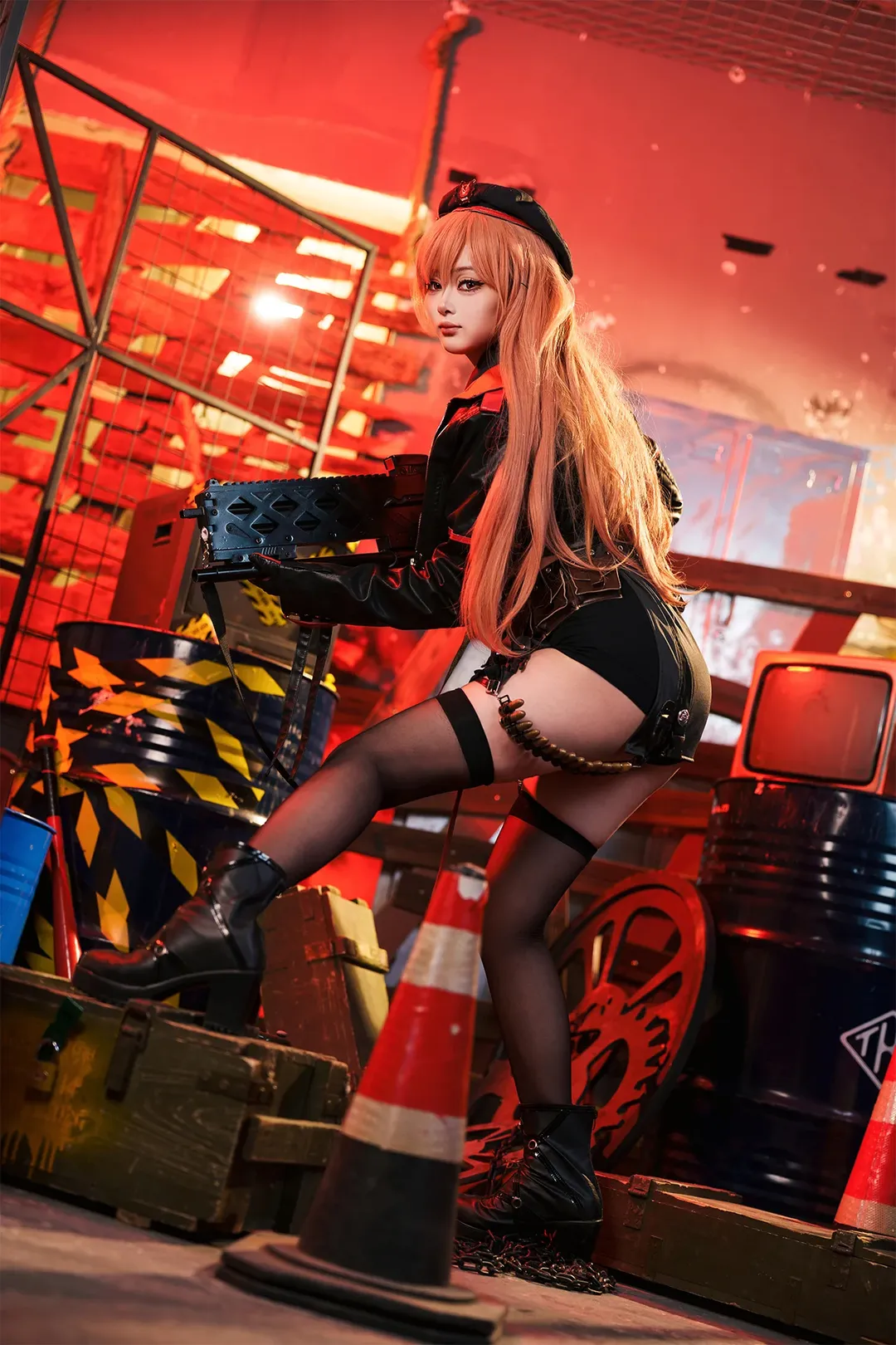 二次元摄影, 胜利女神, 拉毗cos, 黑丝cos, 战术装备 - 第4张