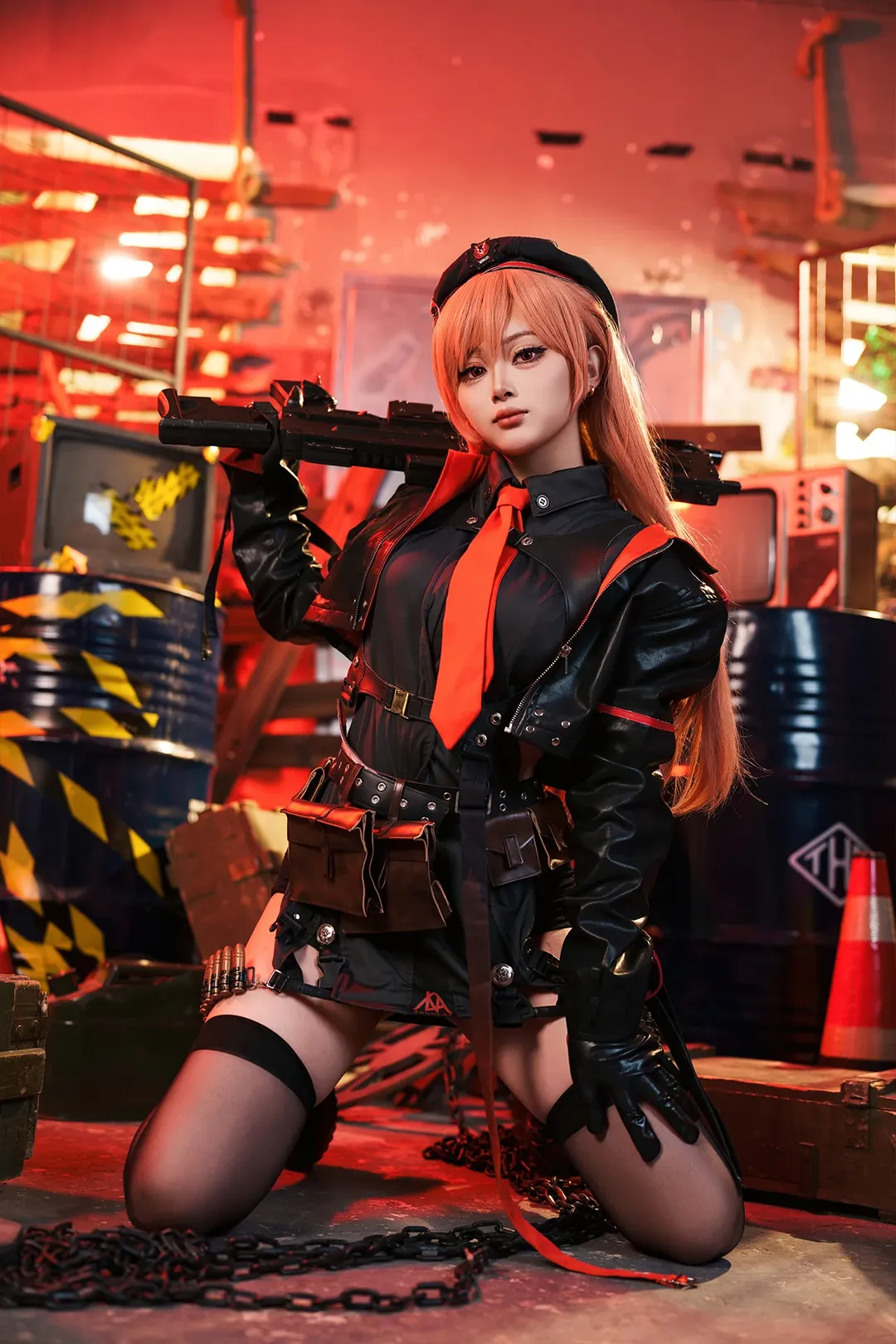 二次元攝影, 勝利女神, 拉毗cos, 黑絲cos, 戰術裝備