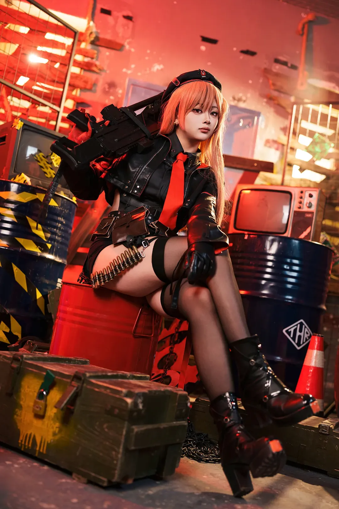 二次元摄影, 胜利女神, 拉毗cos, 黑丝cos, 战术装备 - 第6张