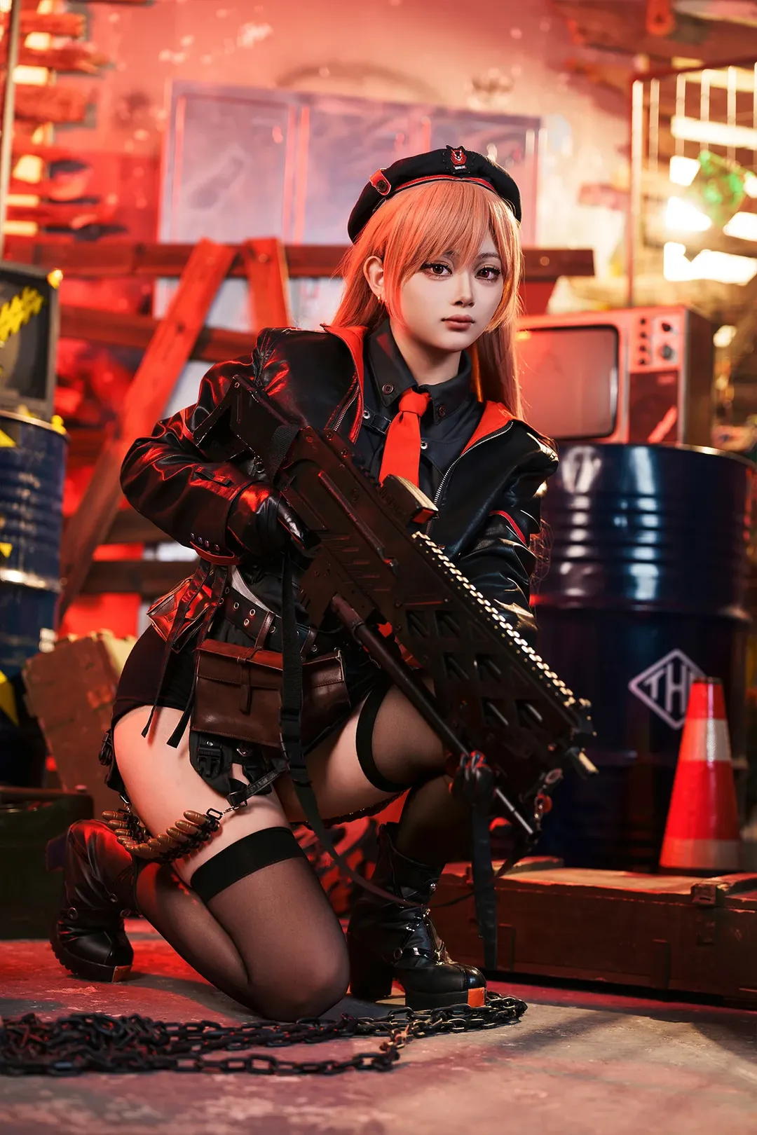 二次元摄影, 胜利女神, 拉毗cos, 黑丝穿搭, 战术风Cosplay - 第6张