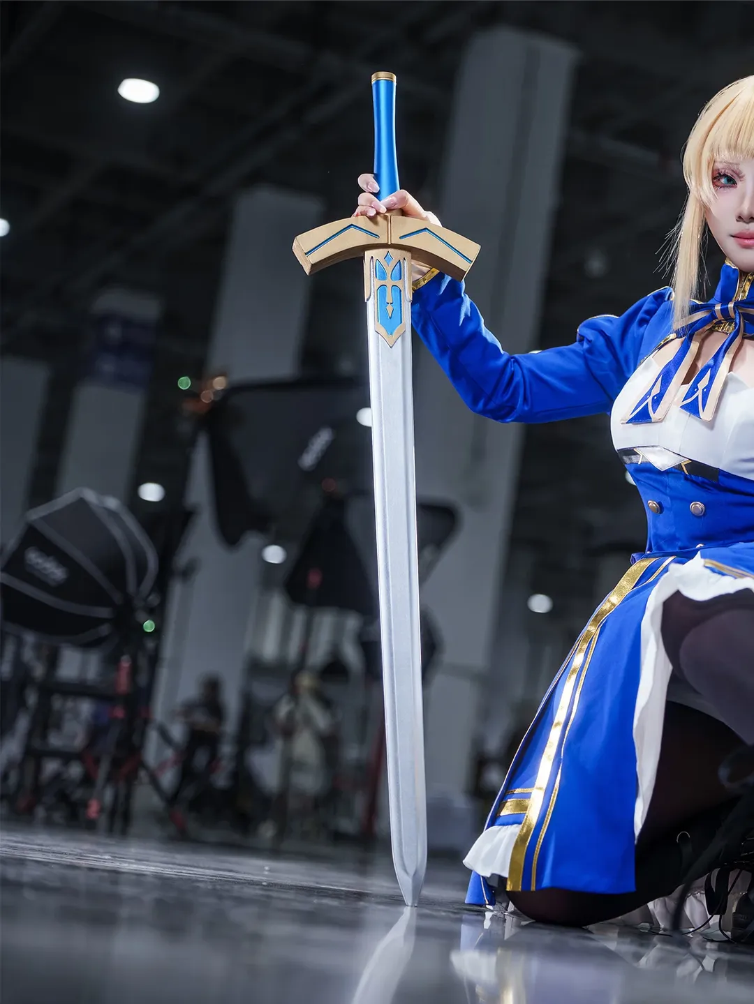 崩坏星穹铁道, 阿尔托莉雅cos, cosplay分享, sabercos, 黑丝场照 - 第2张