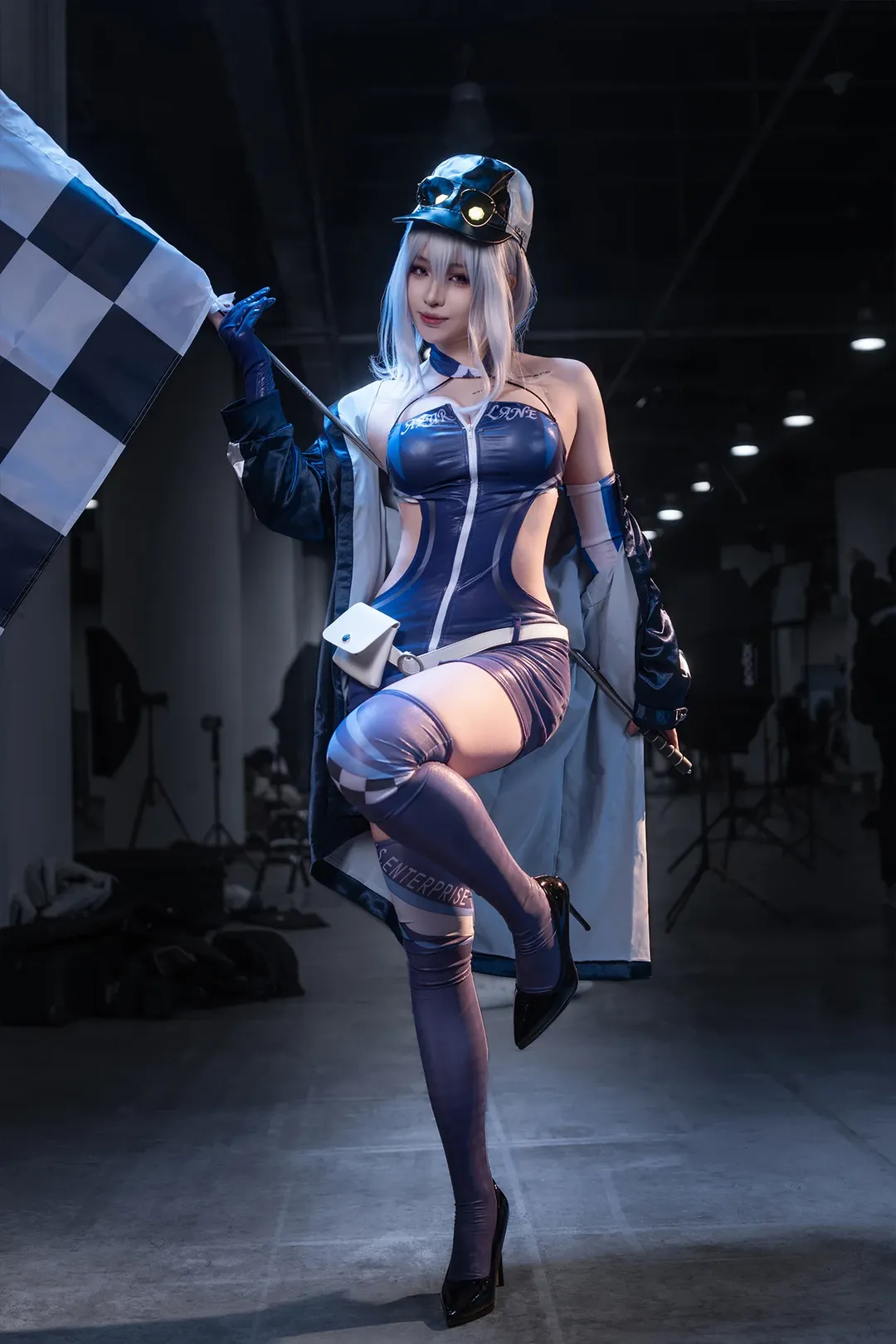 二次元摄影, 漫展场照, 碧蓝航线cos, 丝袜穿搭, 赛车服cosplay - 第2张