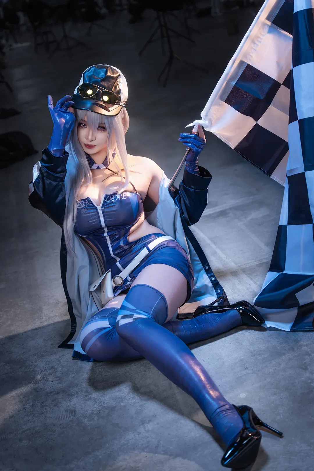 二次元攝影, 漫展場照, 碧藍航線cos, 絲襪穿搭, 賽車服cosplay