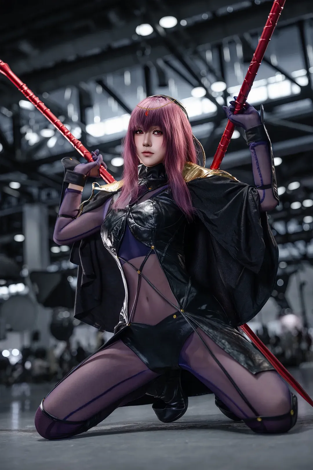 Fate/Grand Order, イベント写真, 二次元コスプレ, スカサハコスプレ, 紫ストッキングコーデ - 1枚目