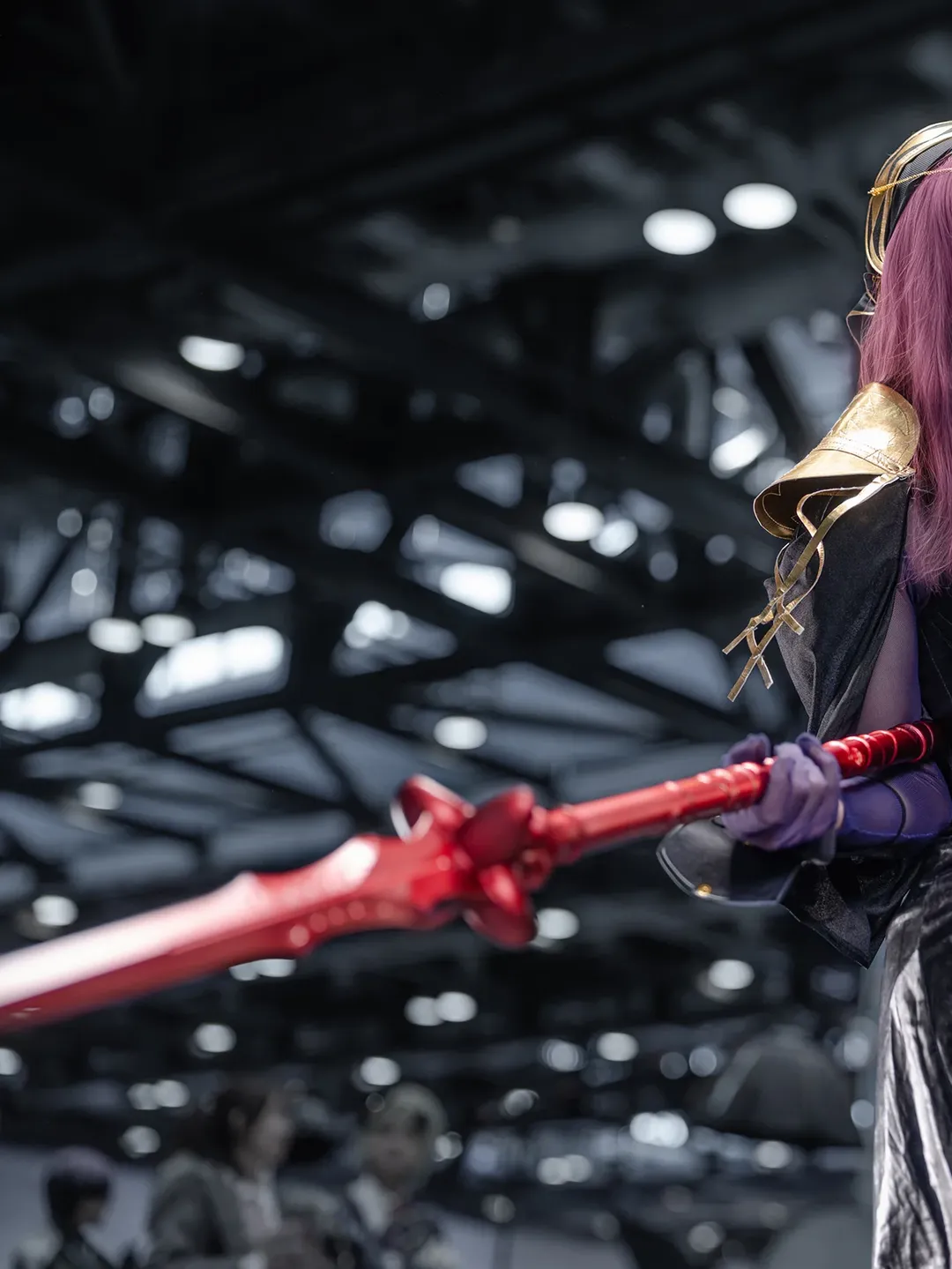 Fate/Grand Order, Convention photos, Anime cosplay, Scathach cosplay, Purple pantyhose - Image 2