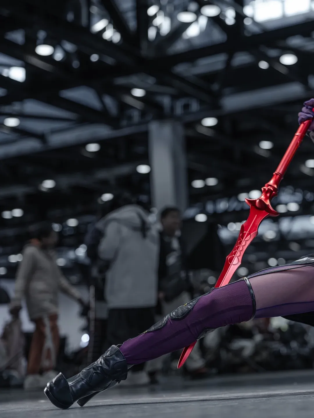 Fate/Grand Order, Convention photos, Anime cosplay, Scathach cosplay, Purple pantyhose - Image 4