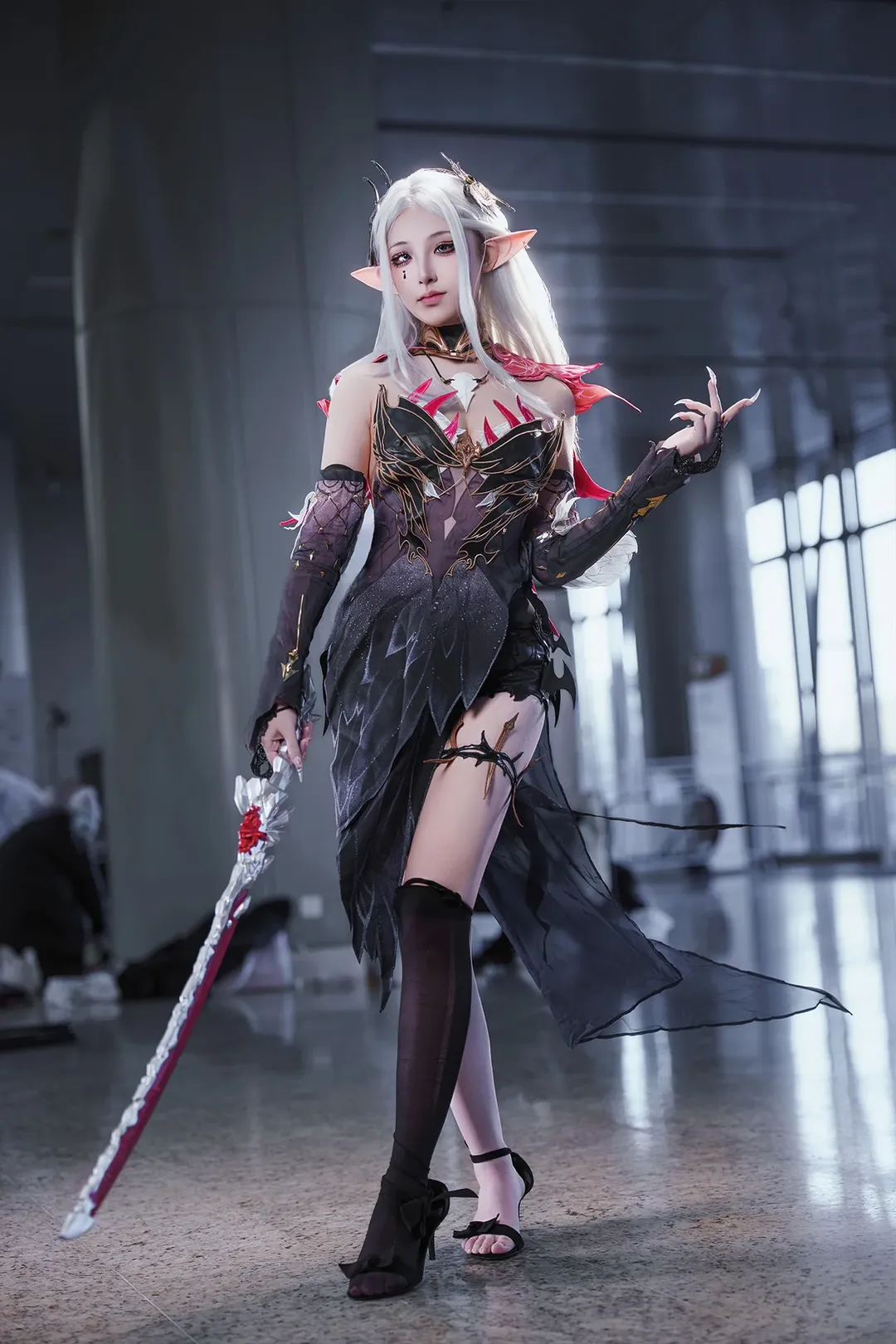 二次元攝影, 永劫無間, 漫展返圖, 季瑩瑩cos, 黑絲cosplay