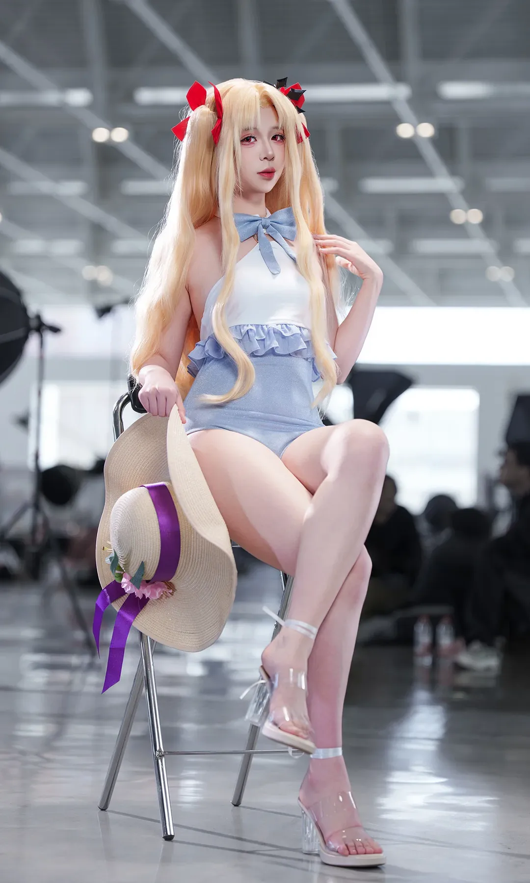 二次元摄影, Fate/Grand Order, 艾蕾cos, 泳装场照, 兽艾蕾cos