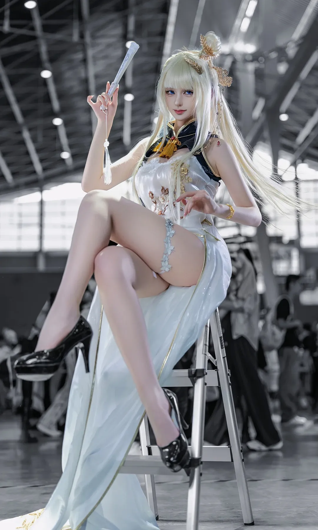 漫展场照, 二次元cosplay, cos摄影, 胜利女神, 皇冠cos