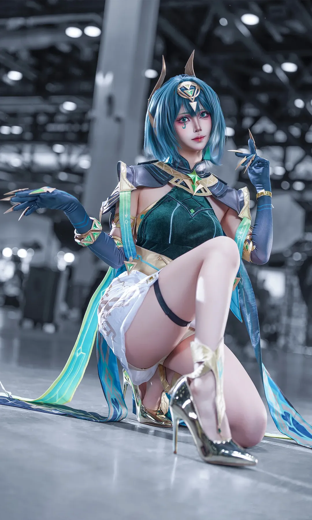 原神, 二次元撮影, イベント写真, ネフェル コスプレ, ストッキング - 2枚目
