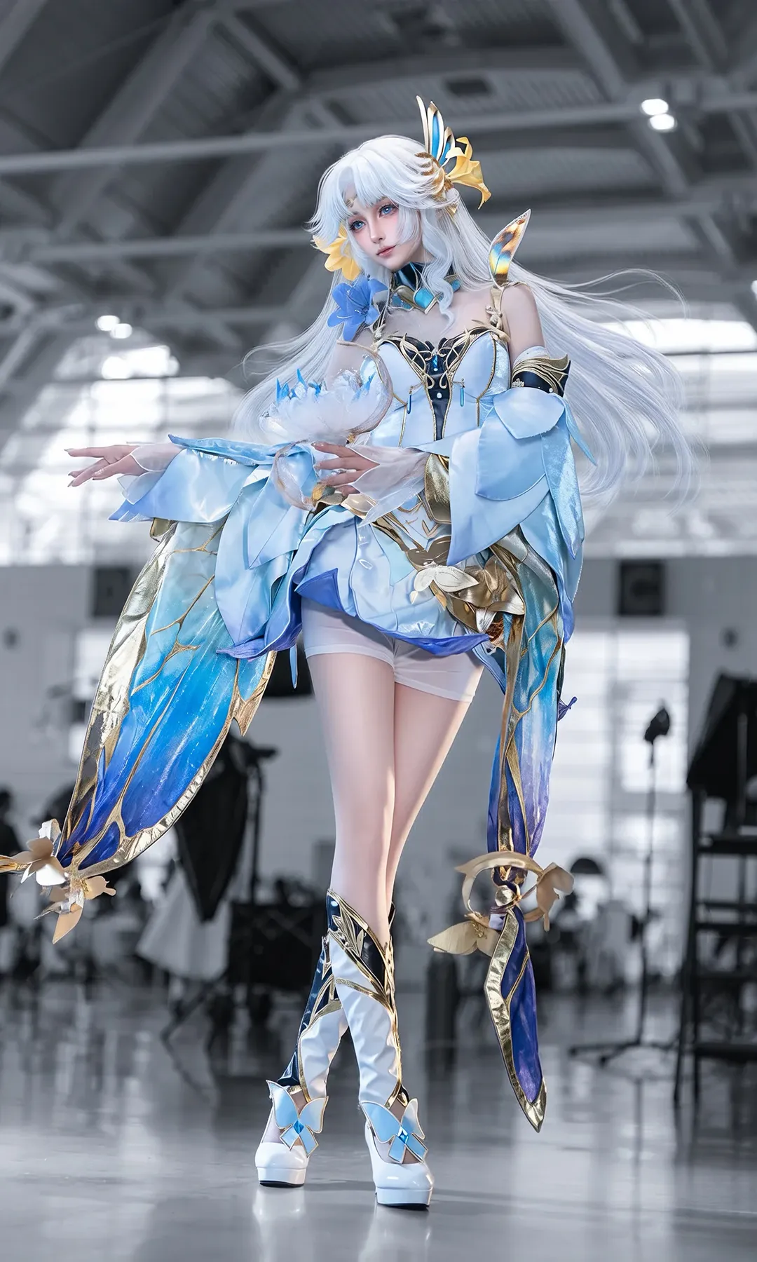 コスプレ, オナー・オブ・キングス, 貂蝉 コスプレ, 白ストッキング, 金色の真夏の夜
