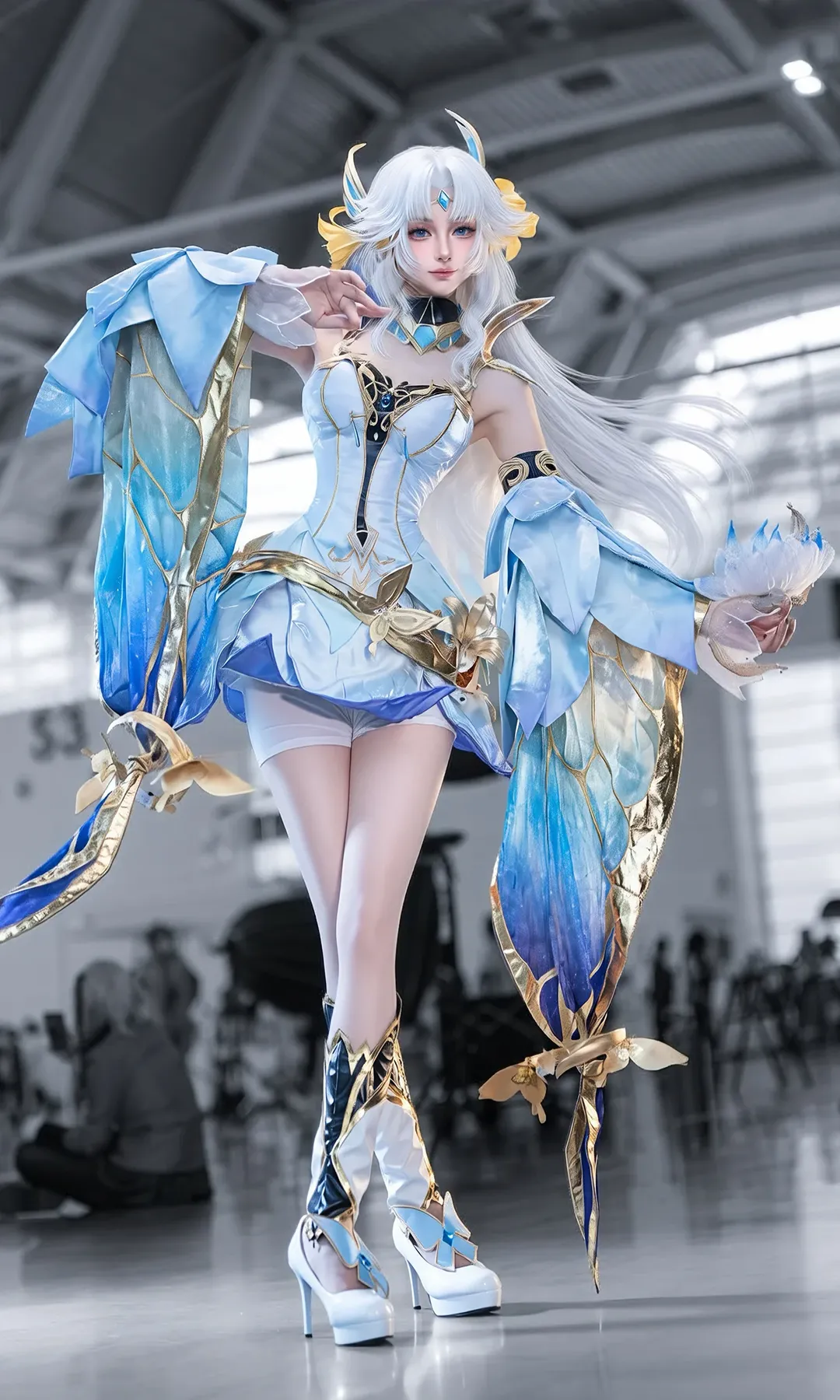 cosplay, 王者荣耀, 貂蝉cos, 白丝, 金色仲夏夜 - 第2张
