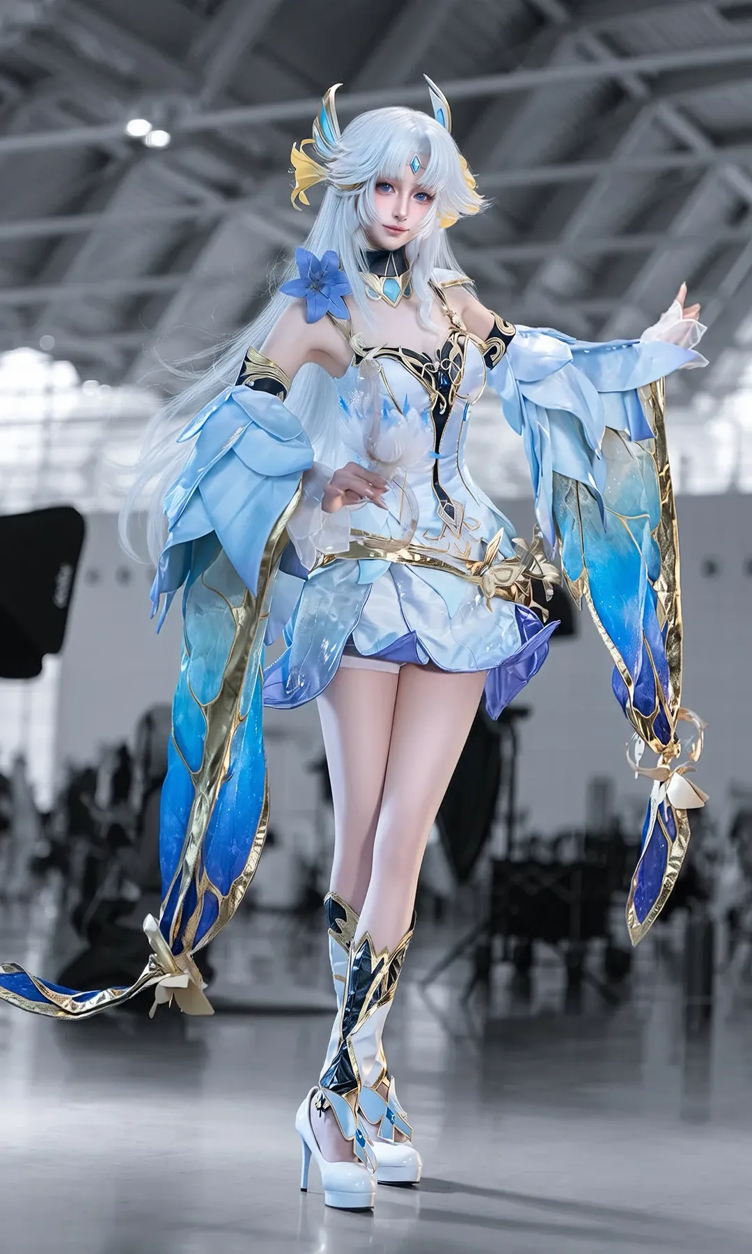 cosplay, 王者荣耀, 貂蝉cos, 白丝, 金色仲夏夜 - 第3张