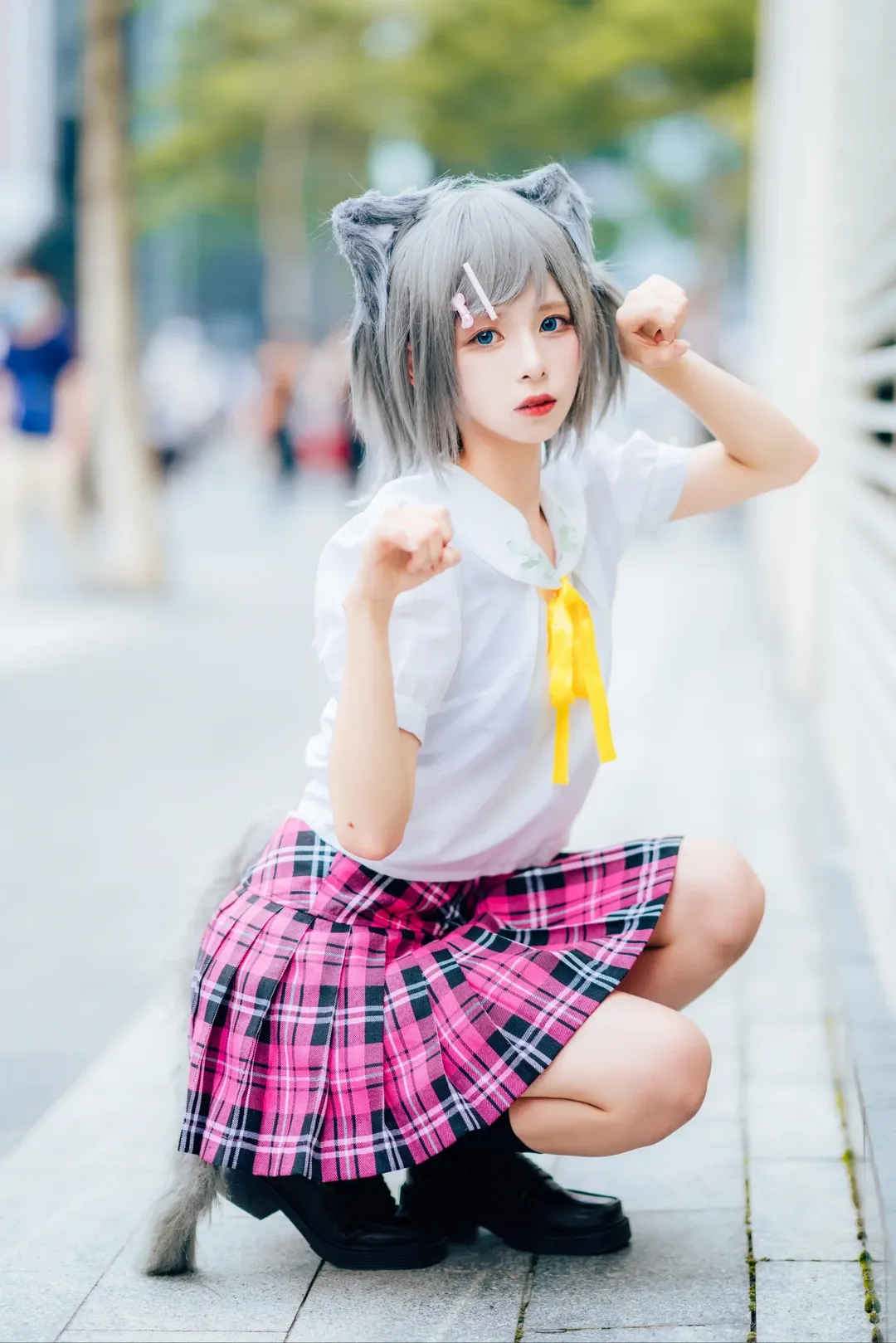 二次元cosplay, 广州漫展, 黑丝穿搭, 小豆梓cos, 变态王子与不笑猫