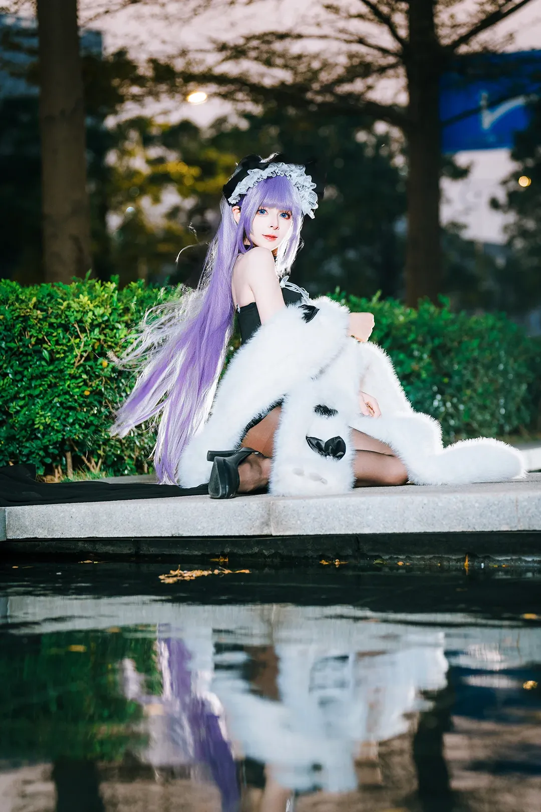 Anime-style photography, Azur Lane, Convention photos, Tashkent cosplay, Black stockings cosplay - Image 3