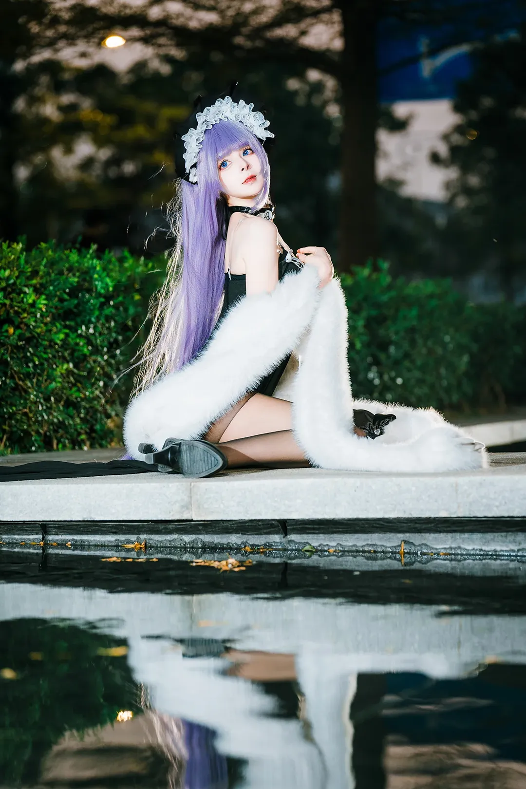 Anime-style photography, Azur Lane, Convention photos, Tashkent cosplay, Black stockings cosplay - Image 4