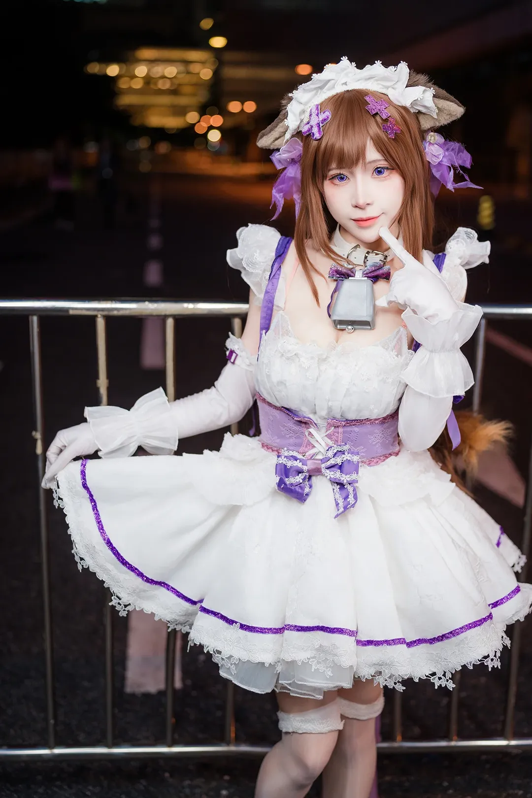 アズールレーン, ホタルACGエキスポ, 樫野 コスプレ, 白タイツレッグリング, 広州アニメイベント会場外 - 4枚目