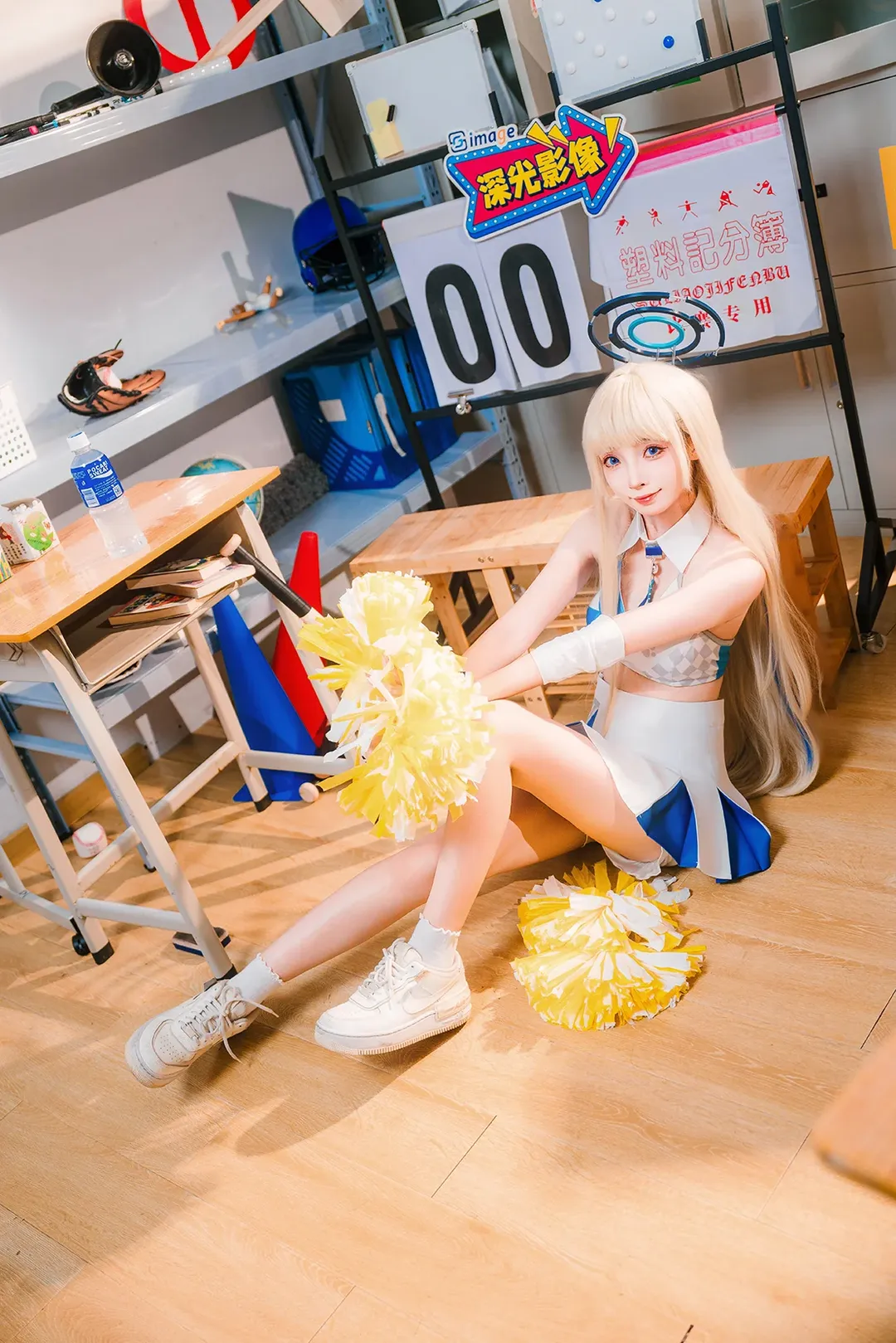 碧蓝档案, cosplay摄影, 飞鸟马时cos, 深光影像, 啦啦队cos - 第2张