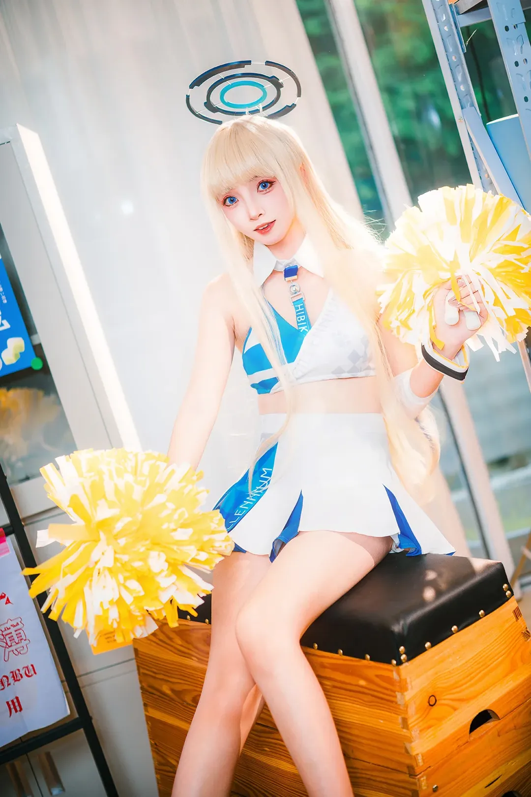 碧蓝档案, cosplay摄影, 飞鸟马时cos, 深光影像, 啦啦队cos - 第3张