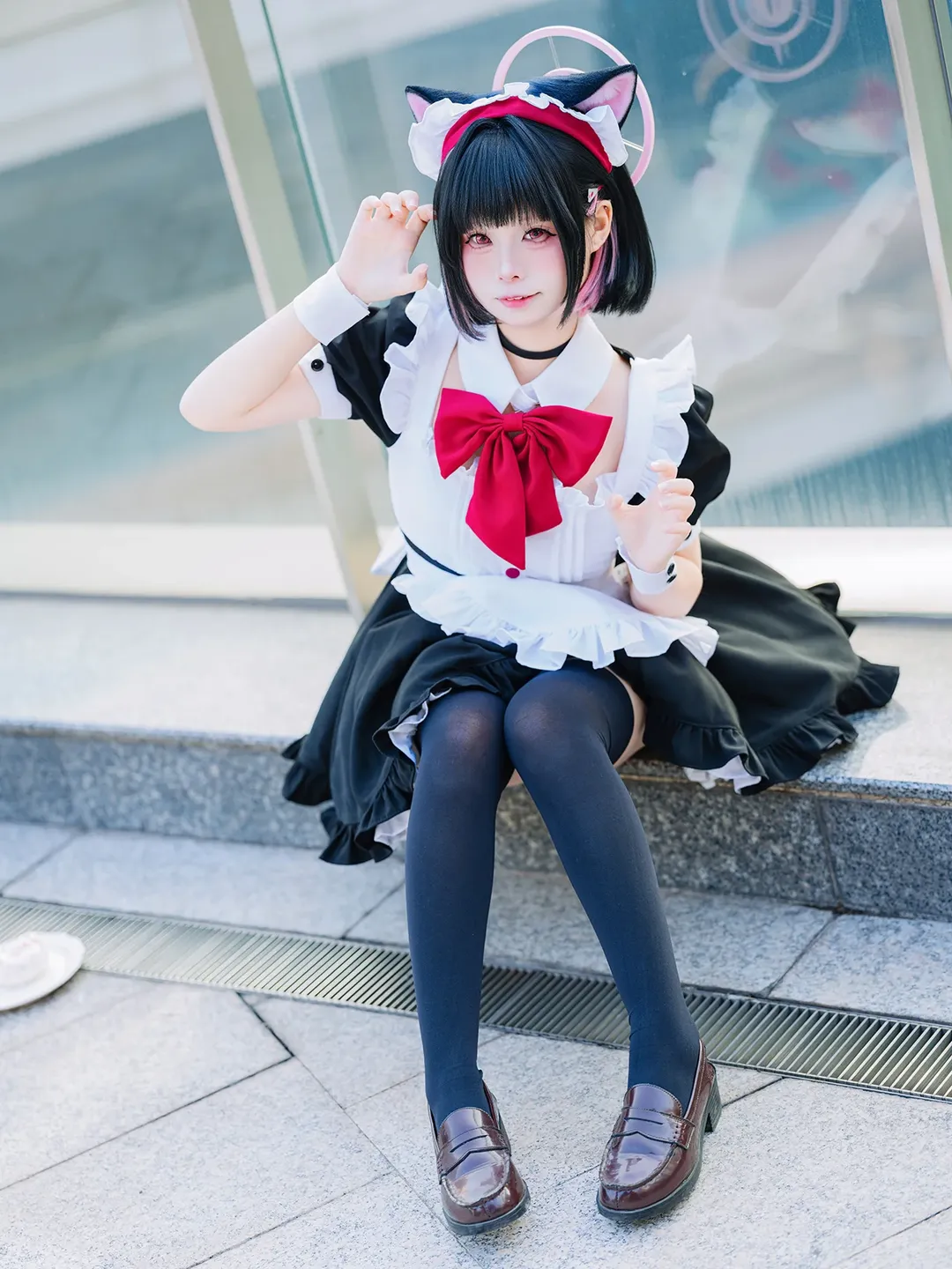 cosplay, 漫展返图, 碧蓝档案, 杏山和纱cos, 黑丝穿搭 - 第1张