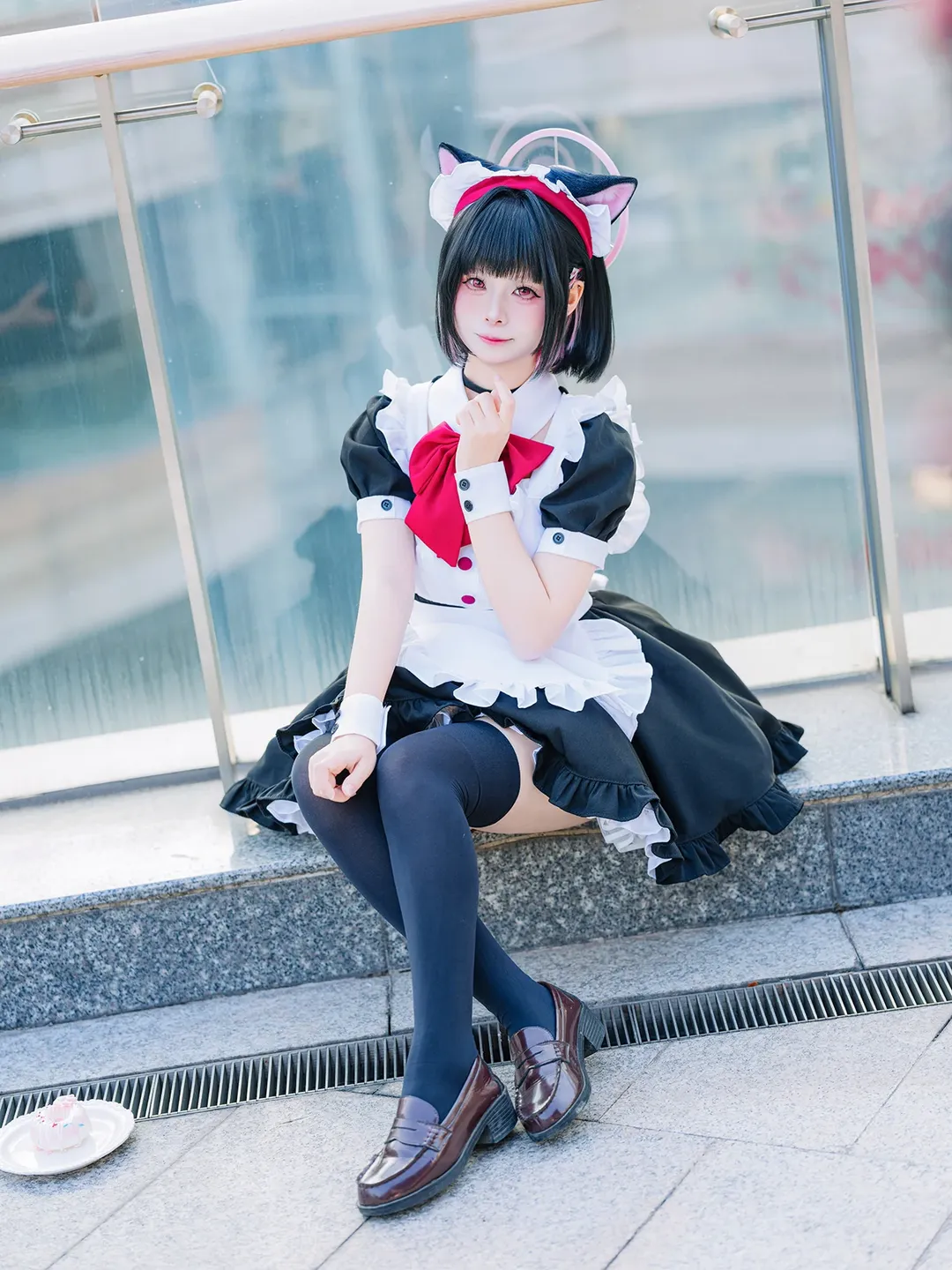 cosplay, 漫展返图, 碧蓝档案, 杏山和纱cos, 黑丝穿搭 - 第2张