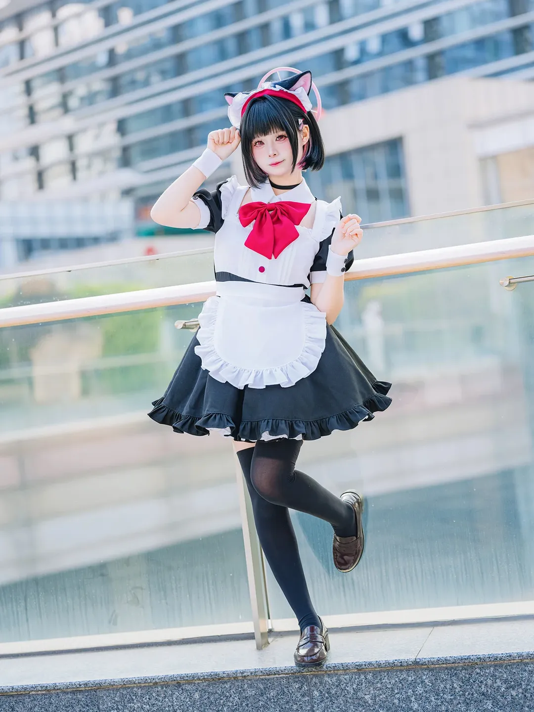 コスプレ, イベント写真, ブルーアーカイブ, 杏山カズサ コスプレ, 黒タイツ コーデ