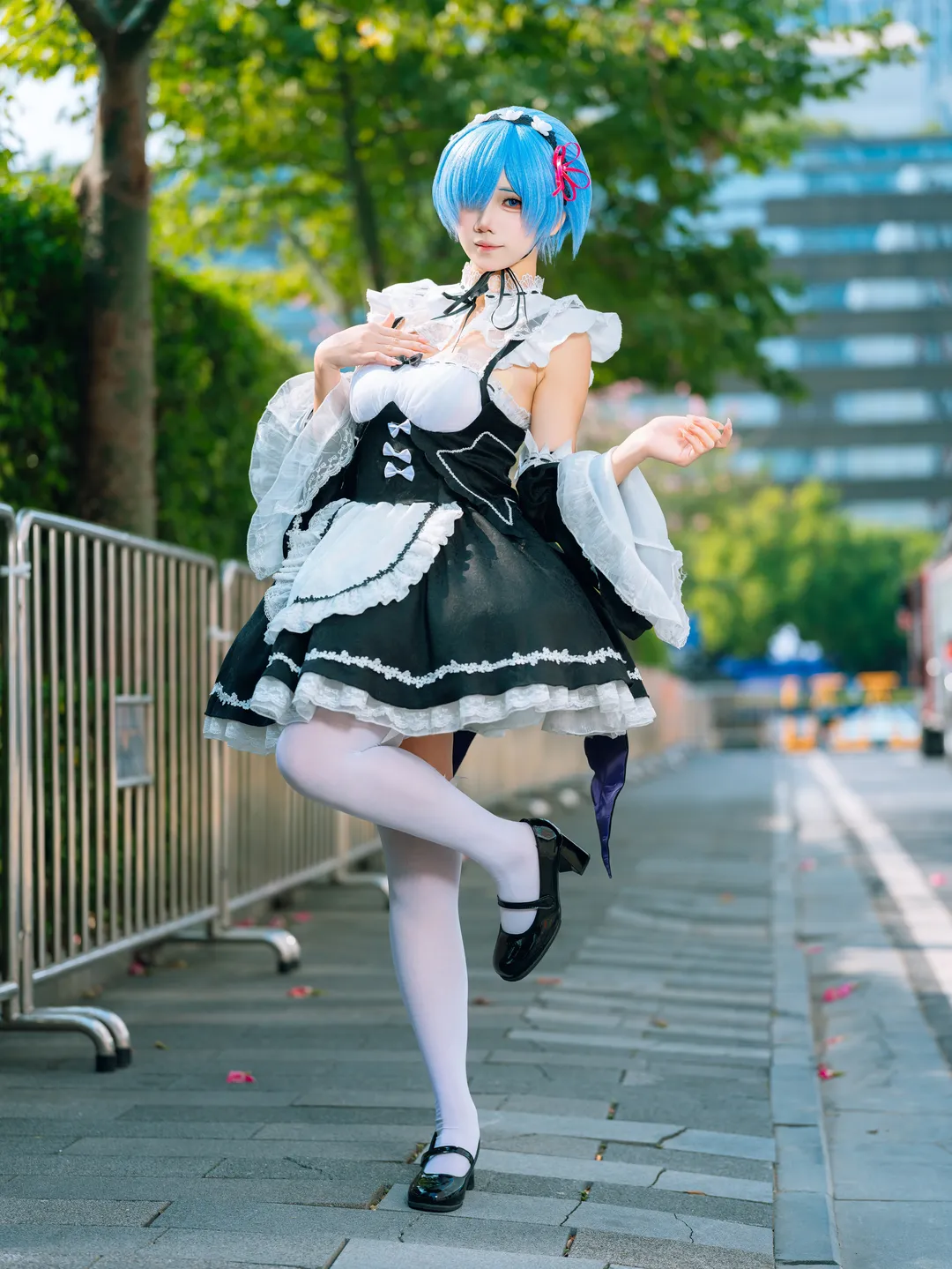 cosplay, 漫展返图, 从零开始的异世界生活, 白丝, 雷姆cos