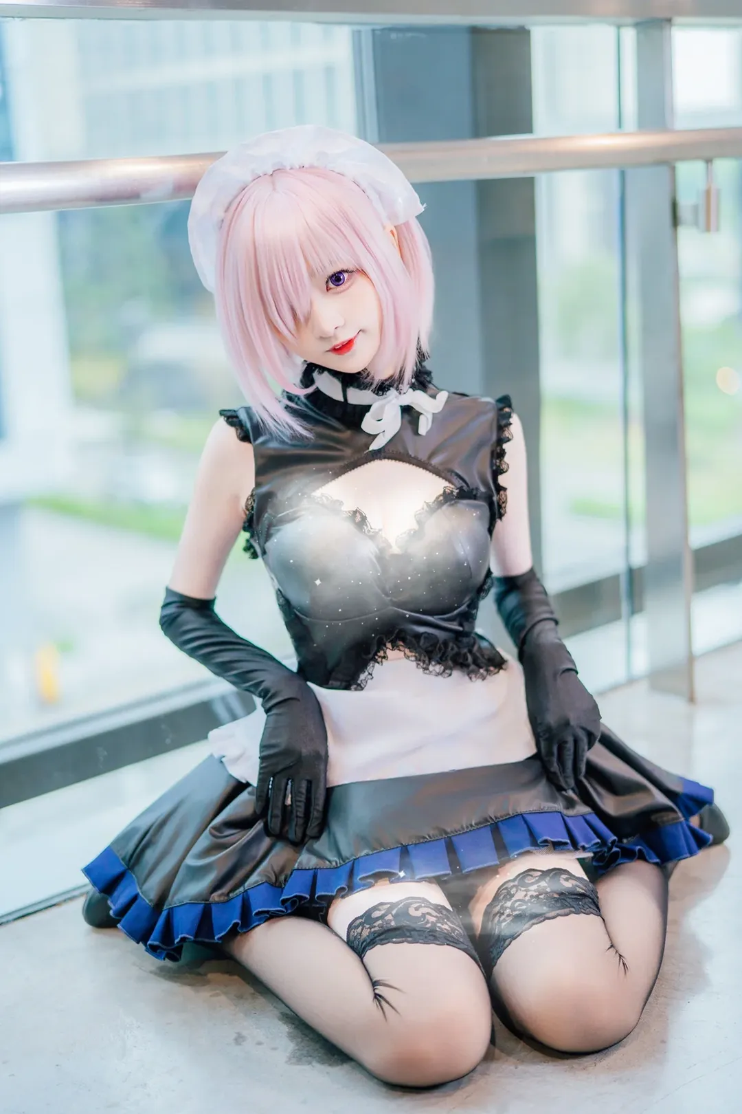 女仆装, 广州漫展, 黑丝, 玛修cos, 命运-冠位指定