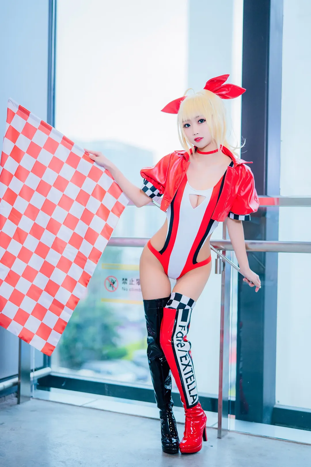 漫展返图, 广州漫展, fgo, 尼禄cos, 赛车服cos