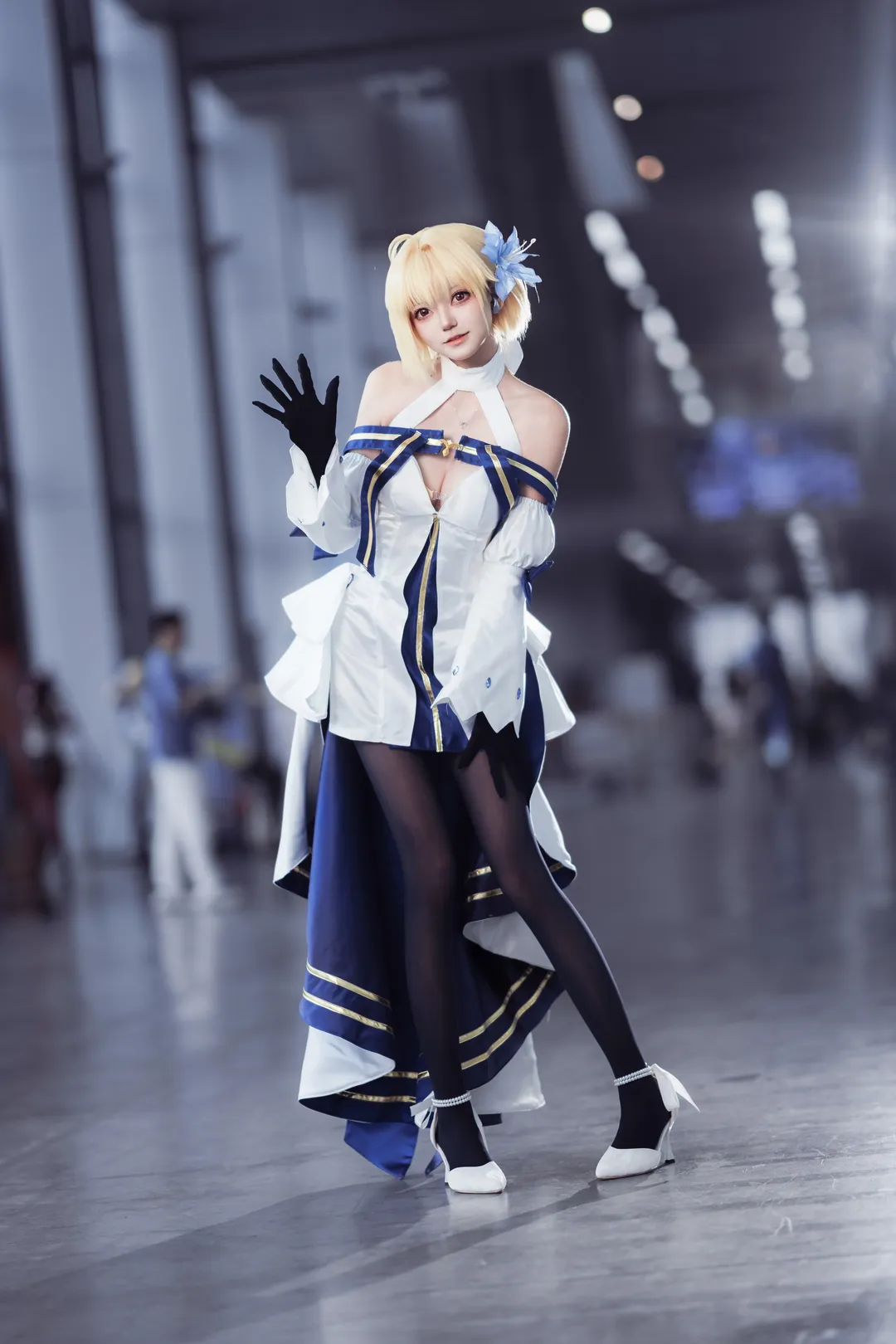 广州萤火虫漫展, 月姬, 索尼A7M4, 爱尔奎特布伦史塔德cos, 黑丝cosplay - 第1张