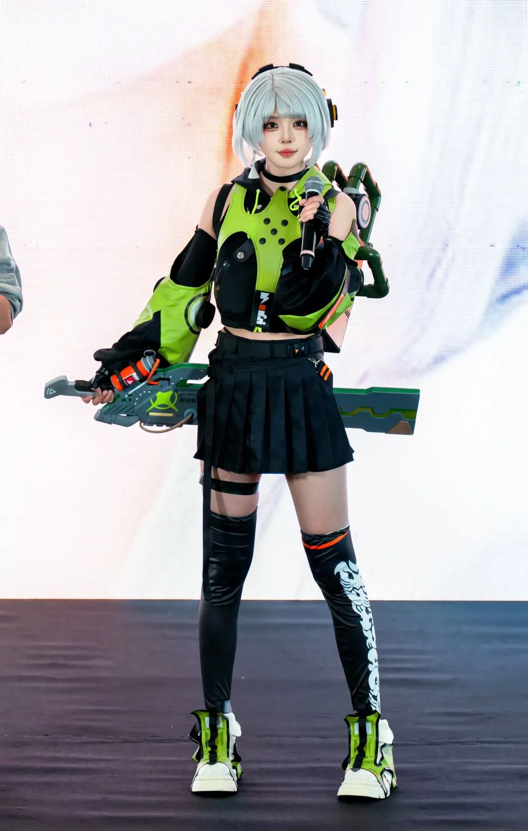 绝区零, cosplay日常, 黑丝穿搭, 安比cos, 极月漫展