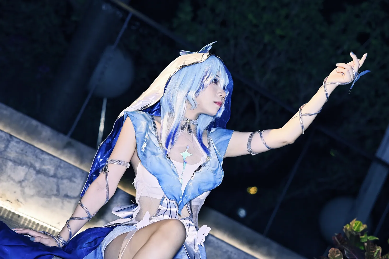 鸣潮, cosplay, 守岸人cos, 夜景人像, 桃子cos - 第1张