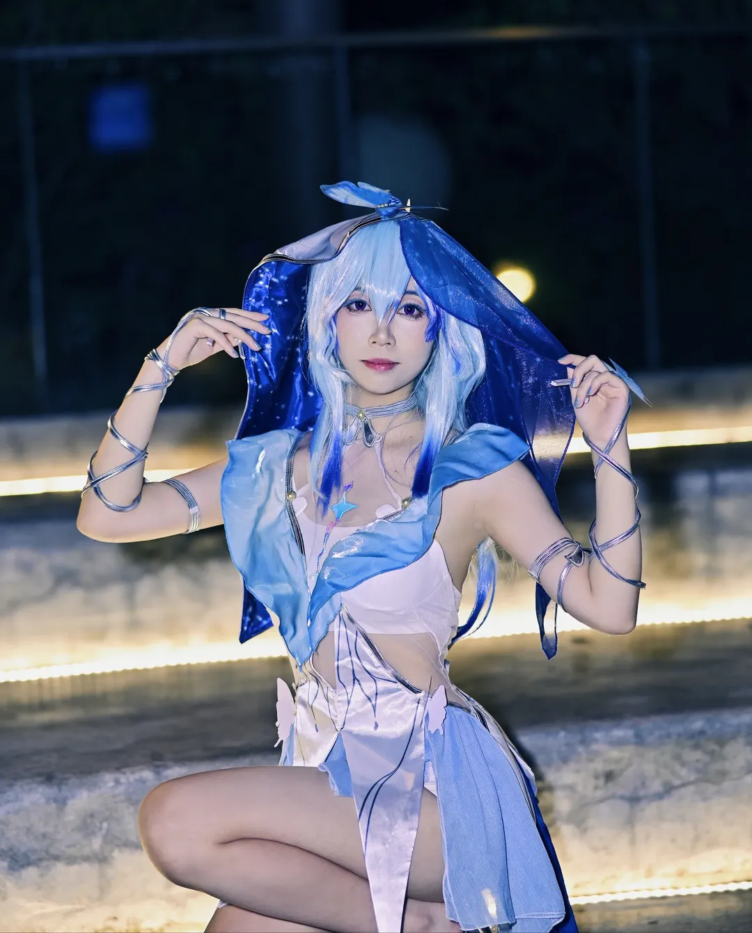 鸣潮, cosplay, 守岸人cos, 夜景人像, 桃子cos - 第2张