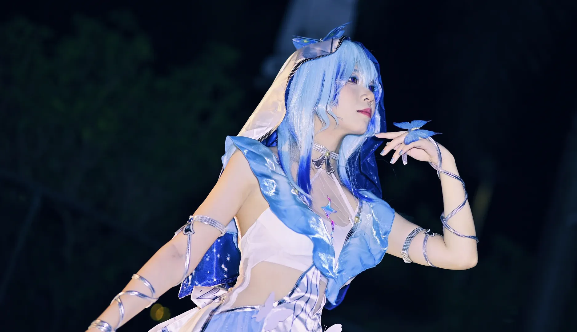 鸣潮, cosplay, 守岸人cos, 夜景人像, 桃子cos - 第3张