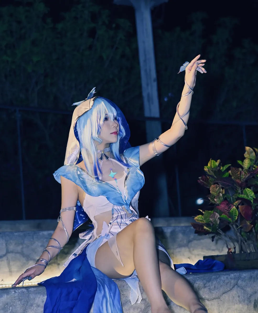 鸣潮, cosplay, 守岸人cos, 夜景人像, 桃子cos - 第4张