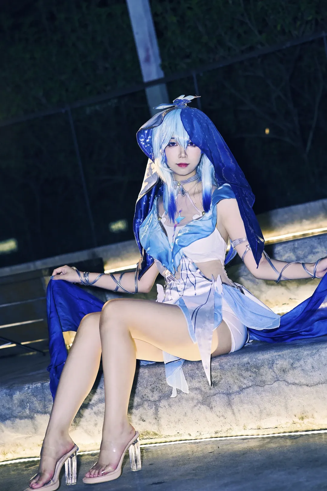 鸣潮, cosplay, 守岸人cos, 夜景人像, 桃子cos
