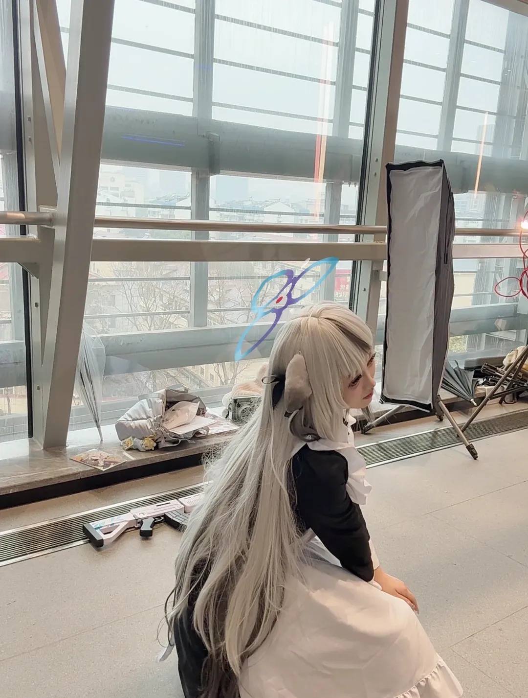 蔚蓝档案, 女仆装cos, 春原心奈cos, 白丝cosplay, 杭州蔚蓝档案only