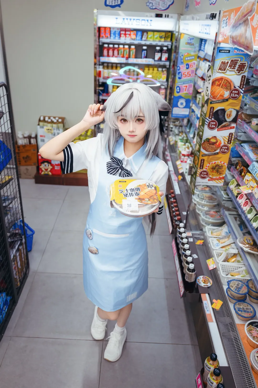 蔚蓝档案, cosplay穿搭, 春原心奈cos, 罗森联动, 日常向摄影 - 第1张