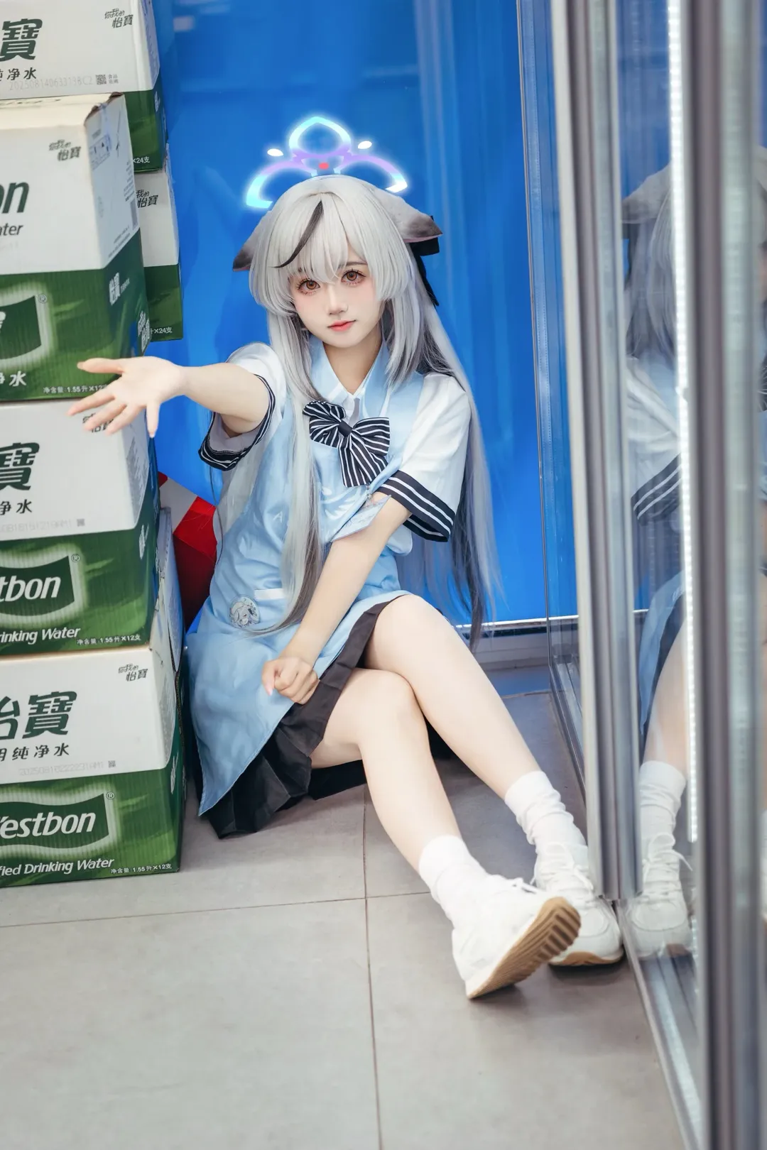 蔚藍檔案, cosplay穿搭, 春原心奈cos, 羅森聯動, 日常向攝影