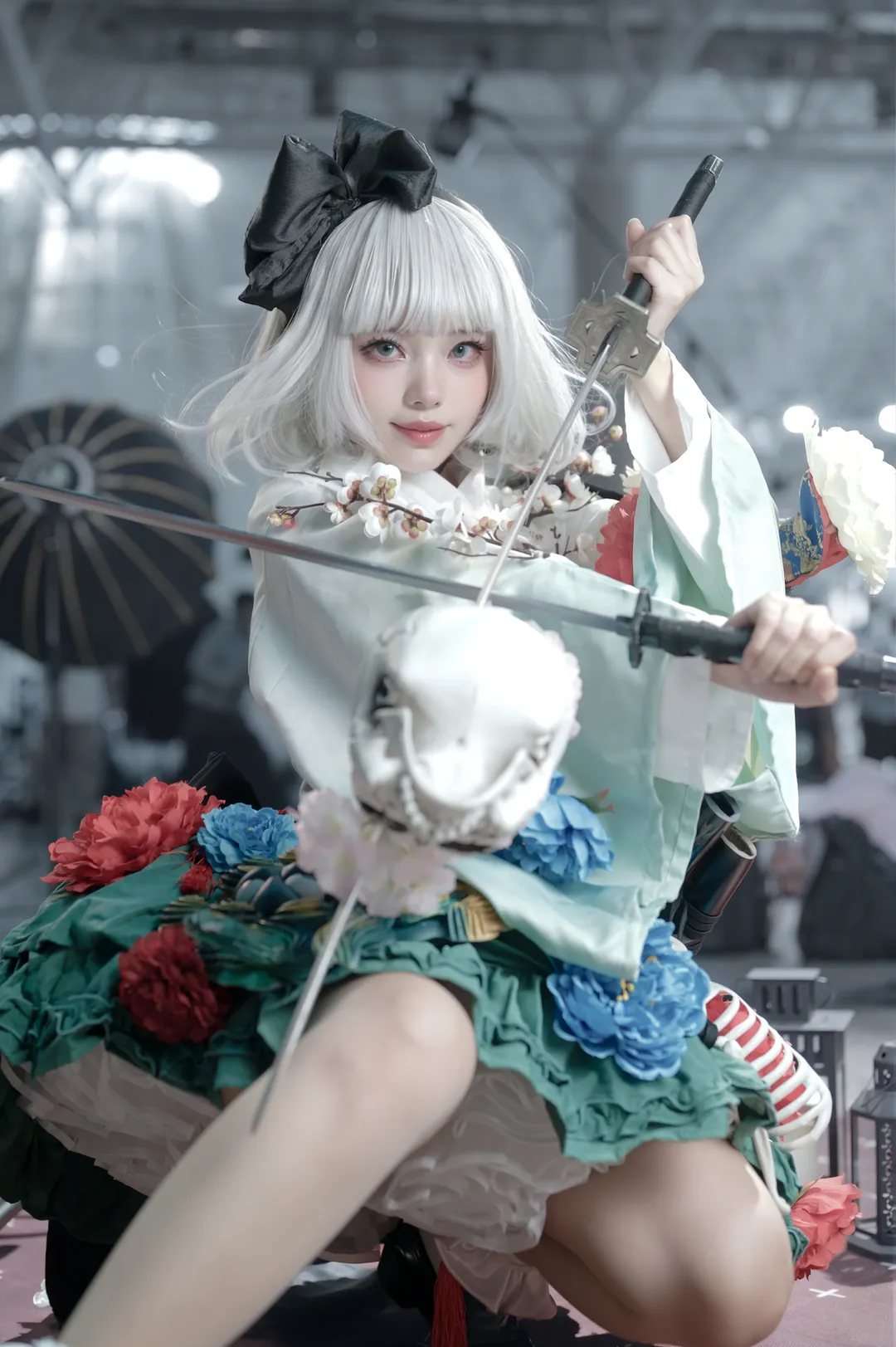 东方project, 魂魄妖梦cos, 漫展摄影, cosplay场照, 和风战斗少女 - 第4张