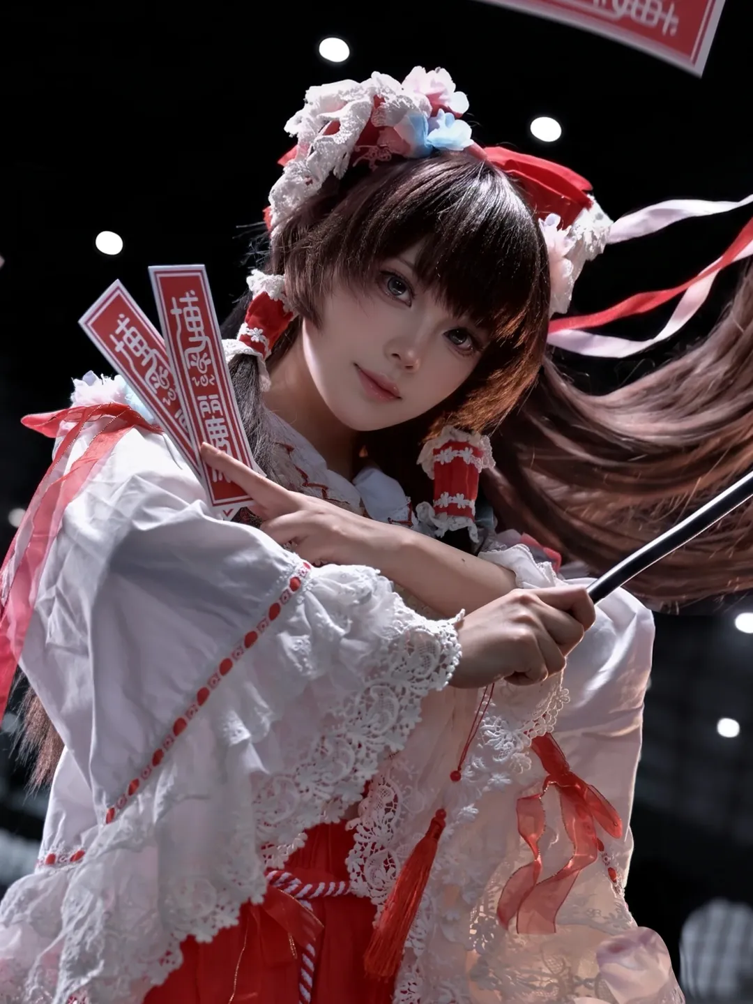 博麗靈夢cos, 東方project, Cosplay攝影, 漫展場照, 紅白巫女
