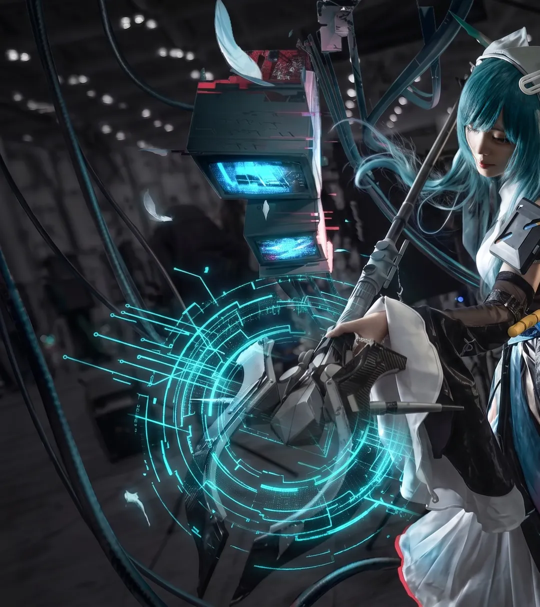 cosplay, 赛博朋克, 明日方舟终末地, 赛希cos, 全息投影 - 第1张