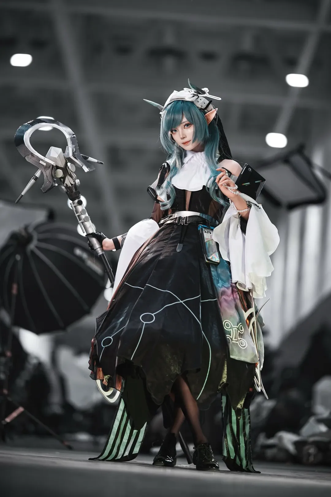 cosplay, 明日方舟终末地, 精灵耳, 黑丝, 赛希cos - 第3张