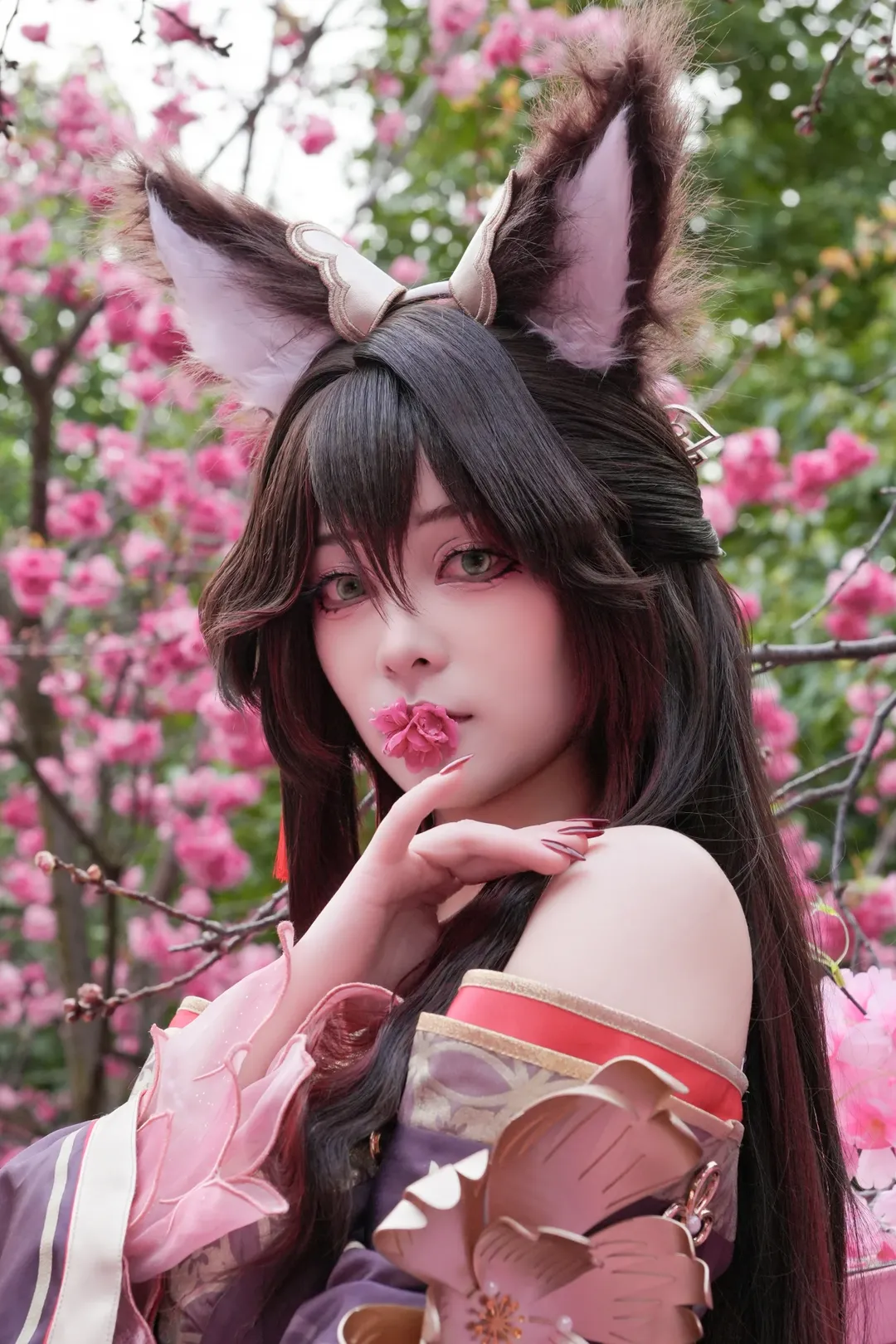 崩坏星穹铁道, 停云cos, 狐耳少女, 花海写真, 忘归人